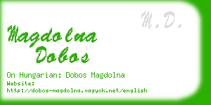 magdolna dobos business card